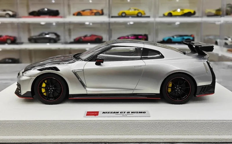 1:18 Nissan 2024 GT-R R35 Nismo Silver Die Cast Model Car