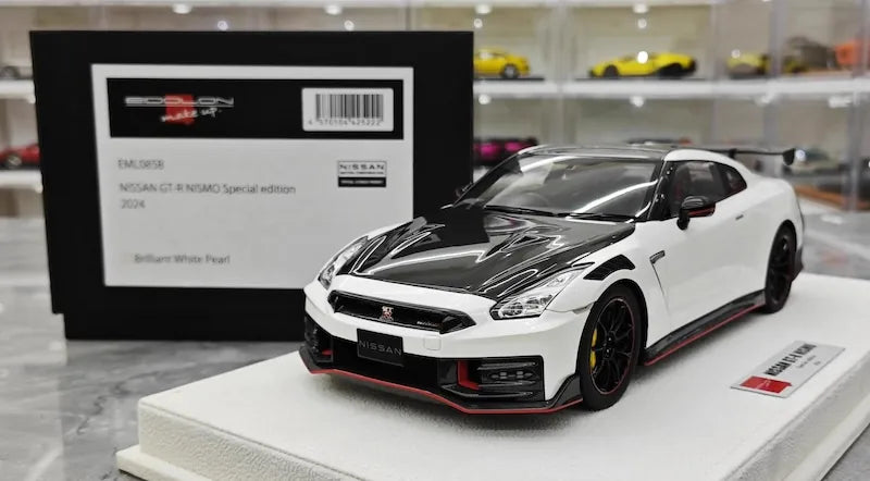 1:18 Nissan 2024 GT-R R35 Nismo White Die Cast Model Car