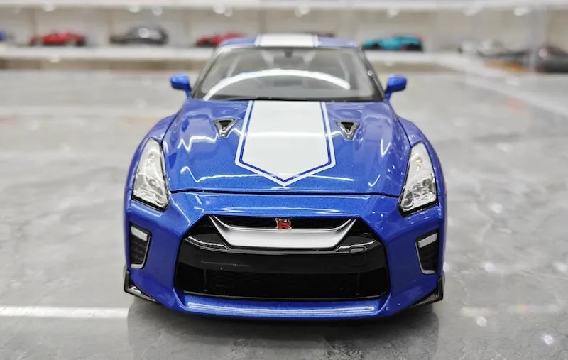 1:18 Nissan 2019 GT-R R35 50th Anniversary Blue Die Cast Model Car