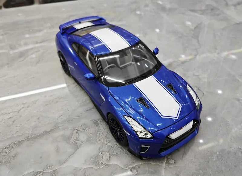 1:18 Nissan 2019 GT-R R35 50th Anniversary Blue Die Cast Model Car