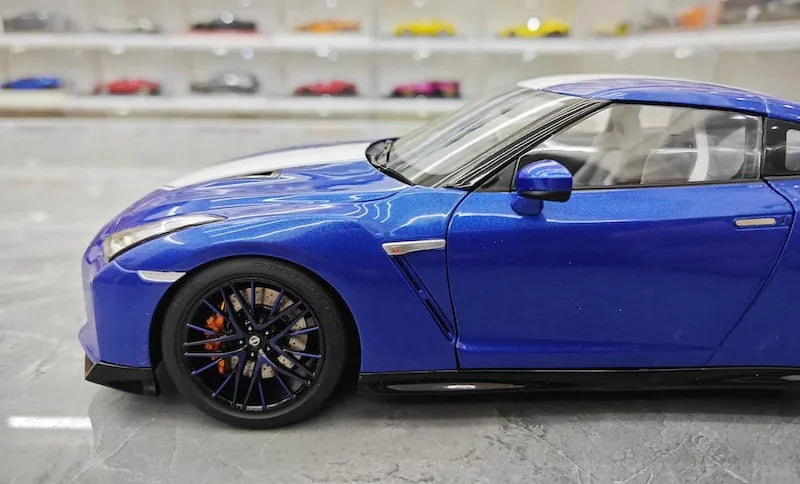 1:18 Nissan 2019 GT-R R35 50th Anniversary Blue Die Cast Model Car