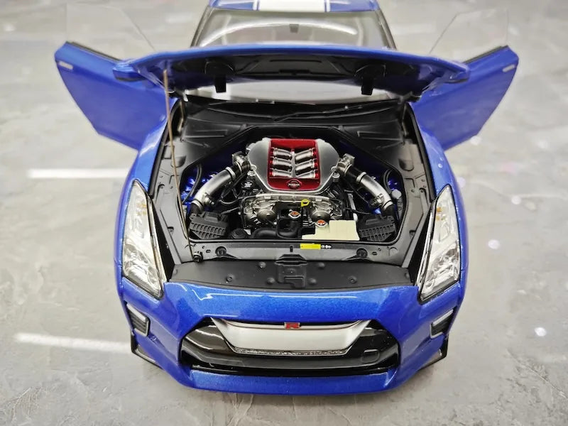 1:18 Nissan 2019 GT-R R35 50th Anniversary Blue Die Cast Model Car