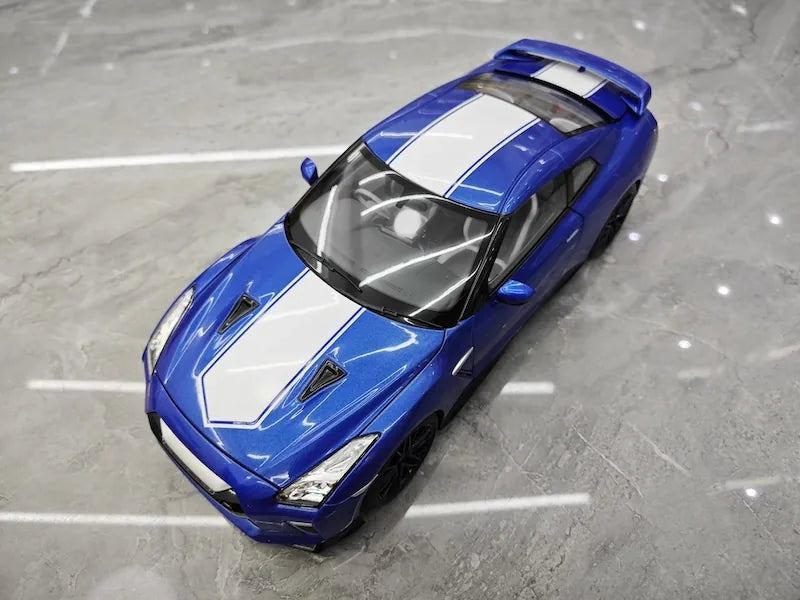 1:18 Nissan 2019 GT-R R35 50th Anniversary Blue Die Cast Model Car