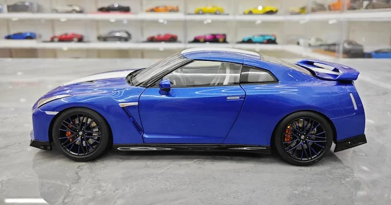 1:18 Nissan 2019 GT-R R35 50th Anniversary Blue Die Cast Model Car