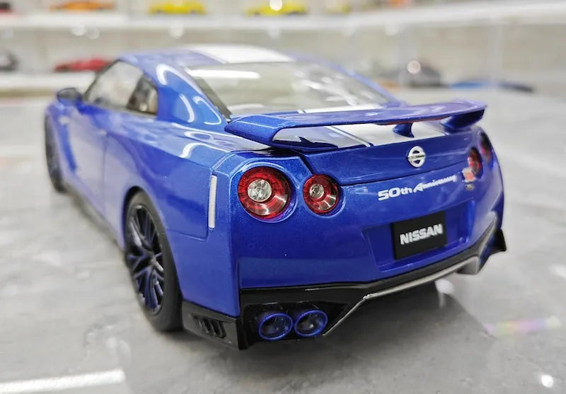 1:18 Nissan 2019 GT-R R35 50th Anniversary Blue Die Cast Model Car