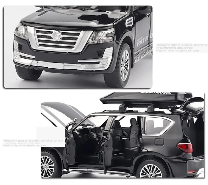 1:32 Nissan 2019 Patrol Y62 Second facelift Die Cast Model Car