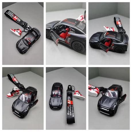 Nissan GT-R R35 Sport Keychains 1:64 Model Car Keychain