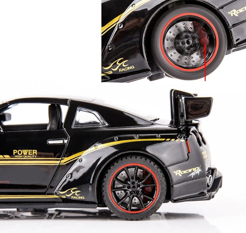 1:32 Nissan 2016 LB Aimgain GT-R R35 Die Cast Model Car
