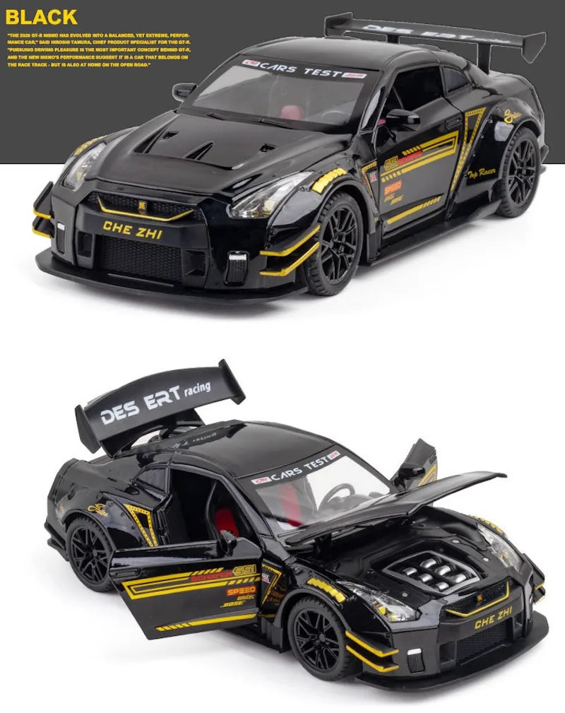 1:24 Nissan 2019 LB-Works GT-R R35 type2 GT3 Die Cast Model Car