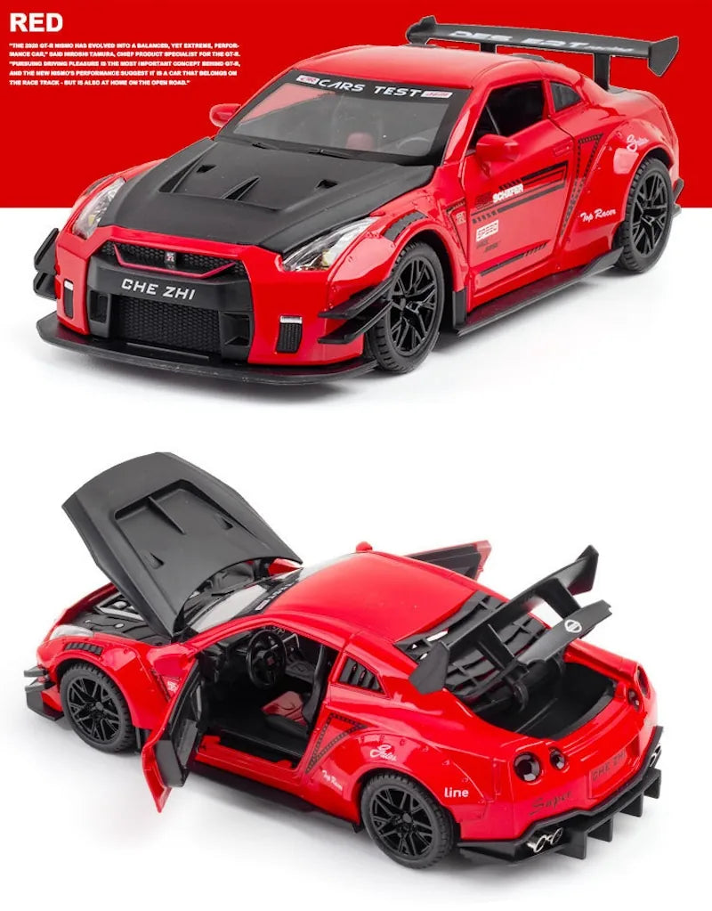 1:24 Nissan 2019 LB-Works GT-R R35 type2 GT3 Die Cast Model Car
