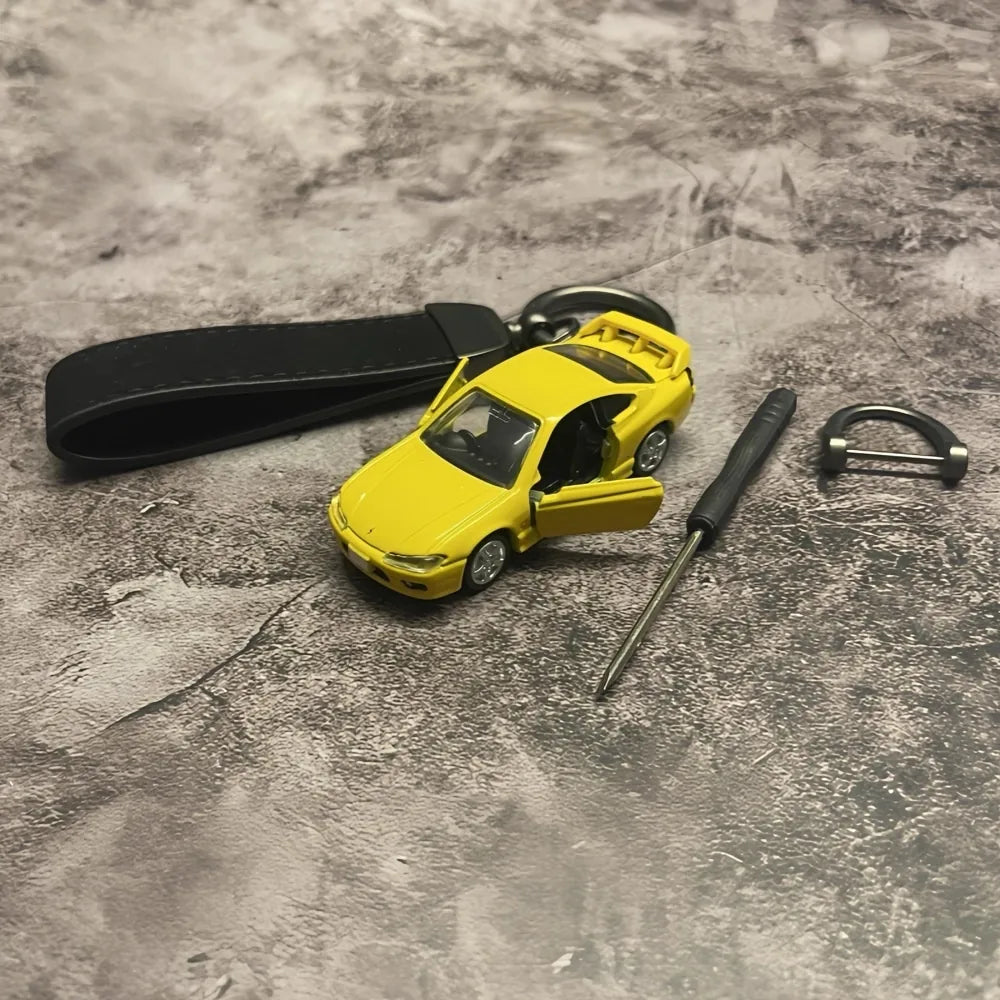 Nissan Silvia S15 Keychains 1:64 سيارة مصغرة Keychain