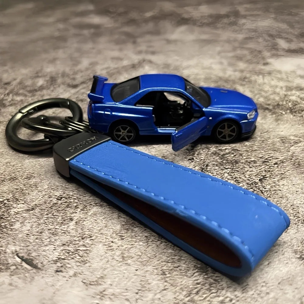 Nissan Skyline R34 Keychains 1:64 سيارة مصغرة Keychain