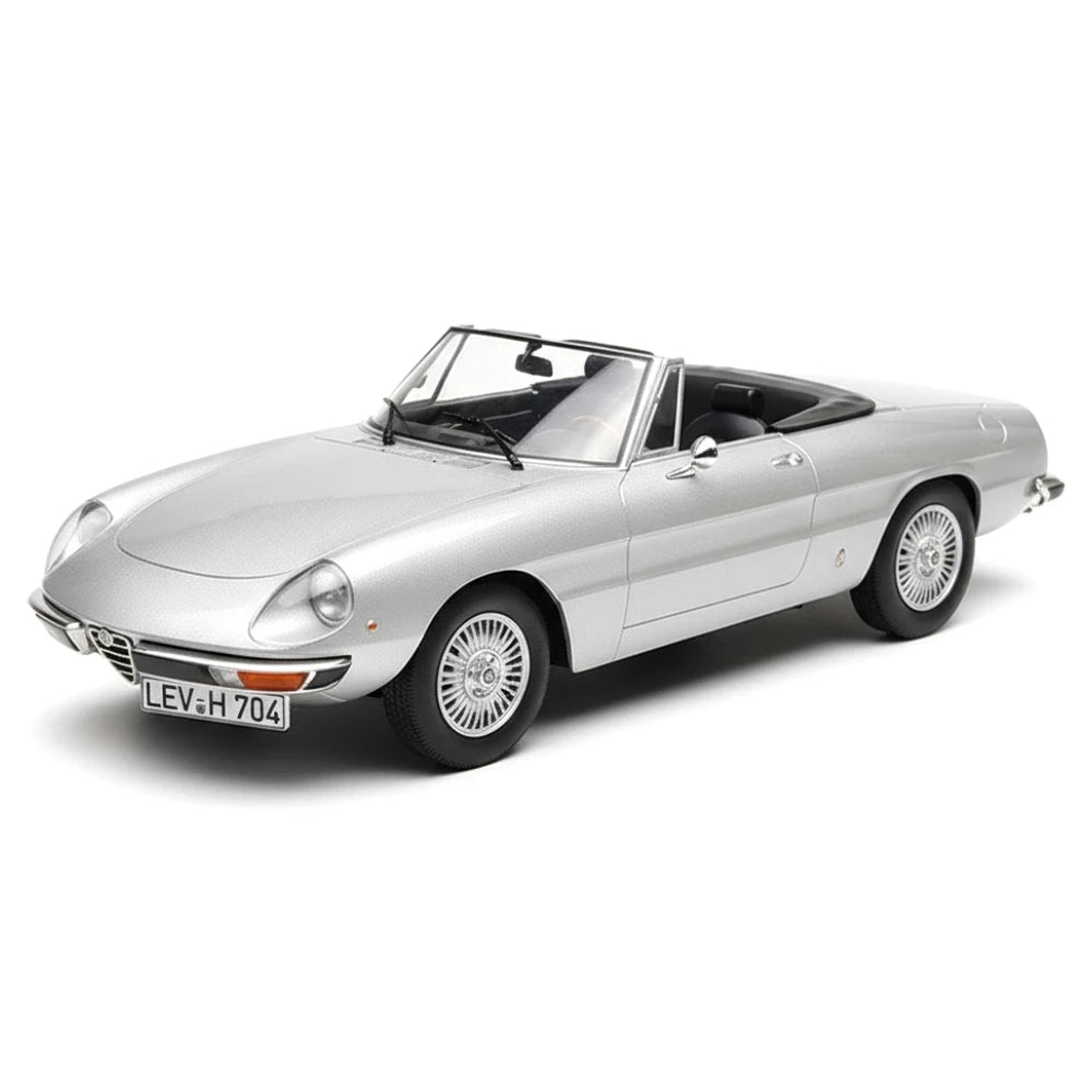 [Norev] 1:18 Alfa Romeo 1966 Spider Duetto Silver Model Car Resin