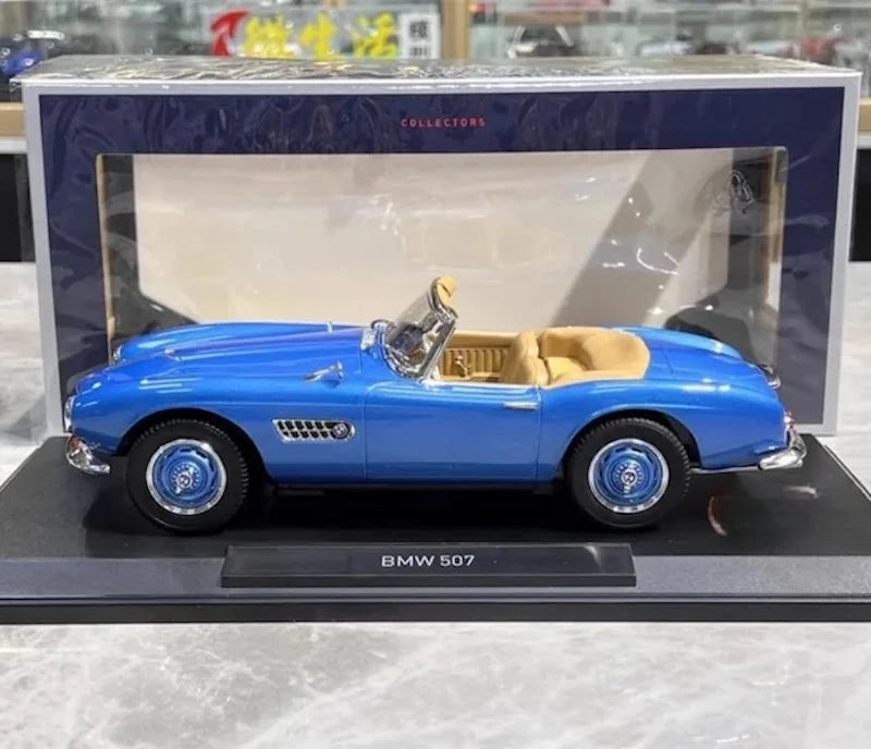 [Norev] 1:18 BMW 1957 507 Convertible Blue Model Car Resin