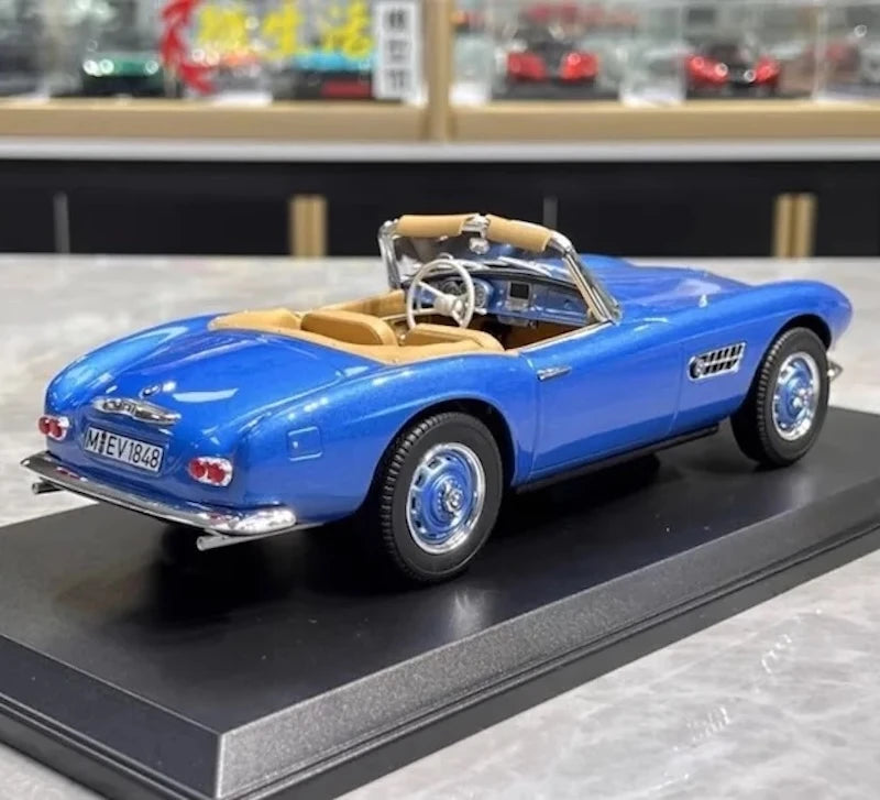 [Norev] 1:18 BMW 1957 507 Convertible Blue Model Car Resin