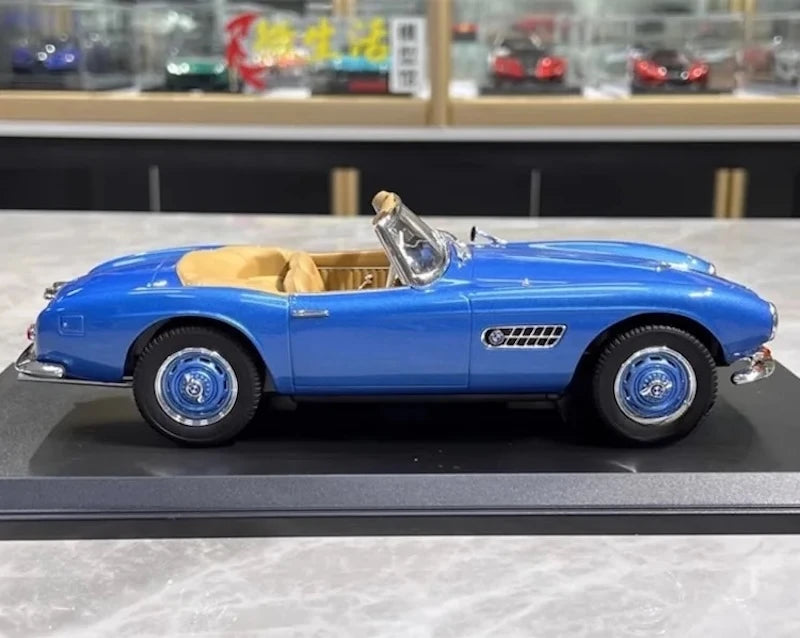 [Norev] 1:18 BMW 1957 507 Convertible Blue Model Car Resin