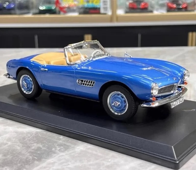 [Norev] 1:18 BMW 1957 507 Convertible Blue Model Car Resin