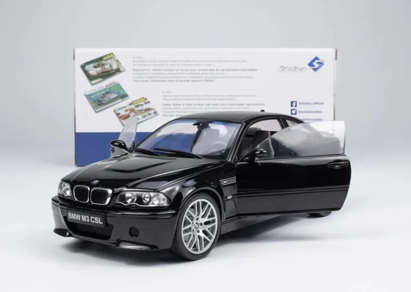 [Norev] 1:18 BMW 2003 E46 M3 CSL Black Model Car Die-Cast