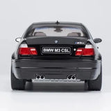 [Norev] 1:18 BMW 2003 E46 M3 CSL Black Model Car Die-Cast