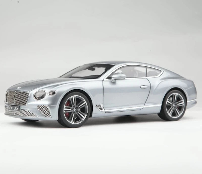 [Norev] 1:18 Bentley 2019 Continental GT argento modellino di auto Die-Cast
