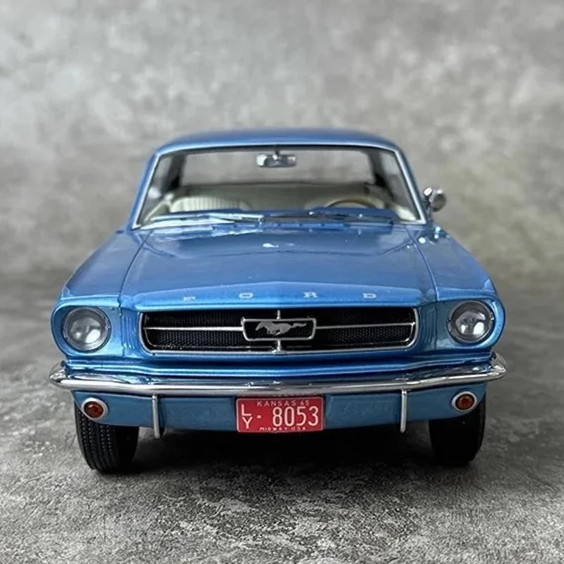[Norev] 1:18 Ford 1965 Mustang Blue Model Car Resin