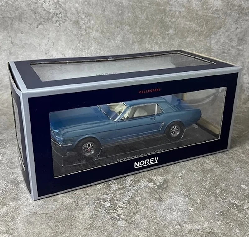[Norev] 1:18 Ford 1965 Mustang Blue Model Car Resin