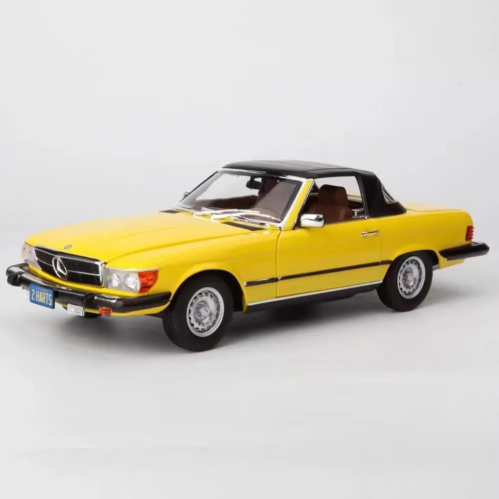[Norev] 1:18 Mercedes-Benz 1979 450SL R107 Yellow Model Car Die-Cast