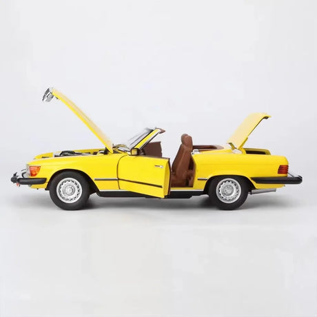 [Norev] 1:18 Mercedes-Benz 1979 450SL R107 Yellow Model Car Die-Cast