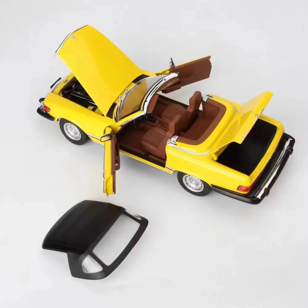 [Norev] 1:18 Mercedes-Benz 1979 450SL R107 Yellow Model Car Die-Cast