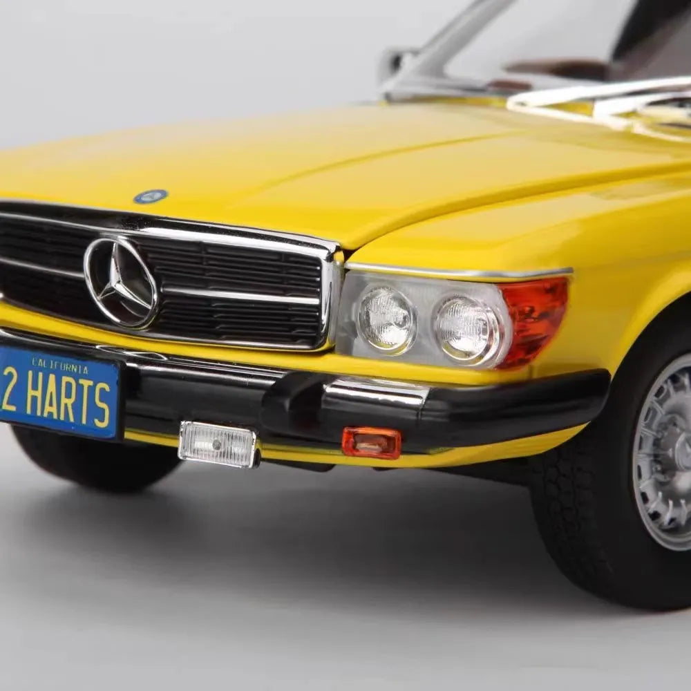 [Norev] 1:18 Mercedes-Benz 1979 450SL R107 Yellow Model Car Die-Cast