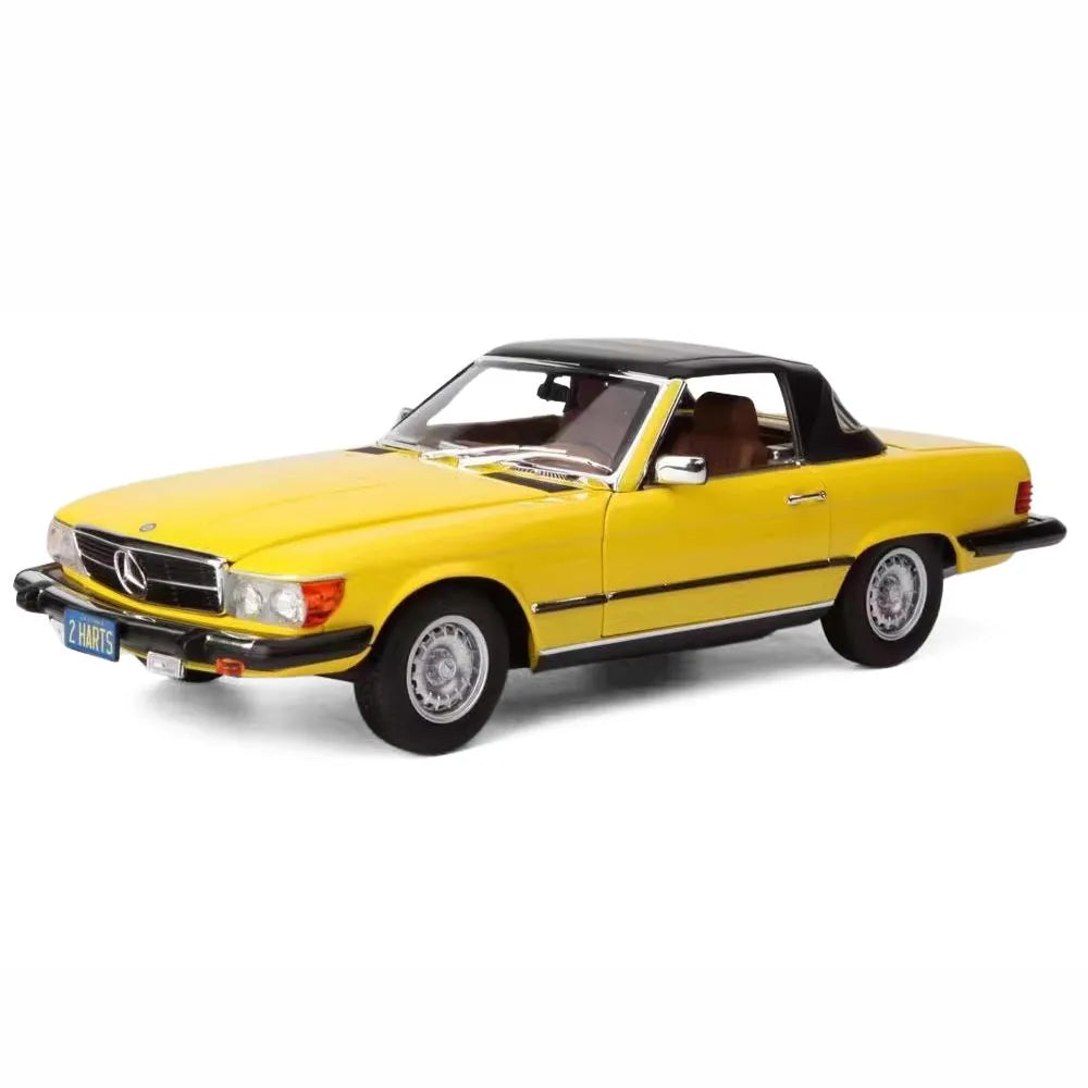 [Norev] 1:18 Mercedes-Benz 1979 450SL R107 Yellow Model Car Die-Cast
