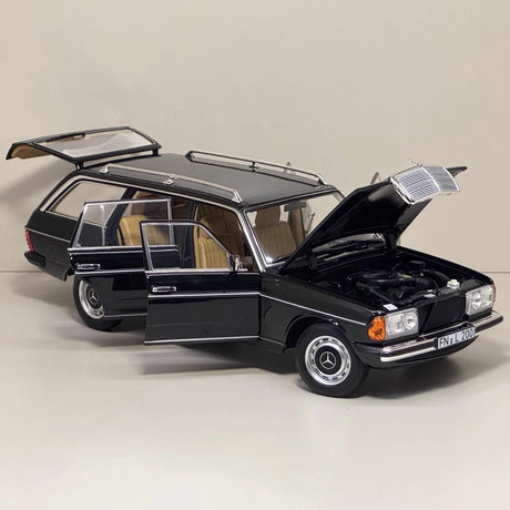 [Norev] 1:18 Mercedes-Benz 1980 200T T-Model S123 Estate Black Model Car Die-Cast