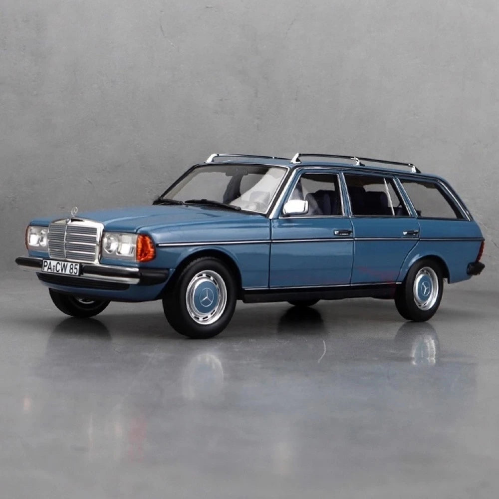 [Norev] 1:18 Mercedes-Benz 1980 200T T-Model S123 Estate blå modellbil Die-Cast