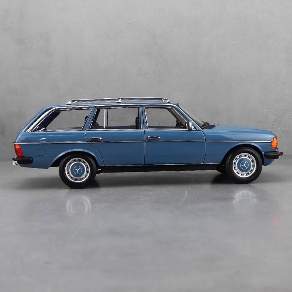 [Norev] 1:18 Mercedes-Benz 1980 200T T-Model S123 Estate blå modellbil Die-Cast