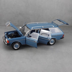 [Norev] 1:18 Mercedes-Benz 1980 200T T-Model S123 Estate blå modellbil Die-Cast