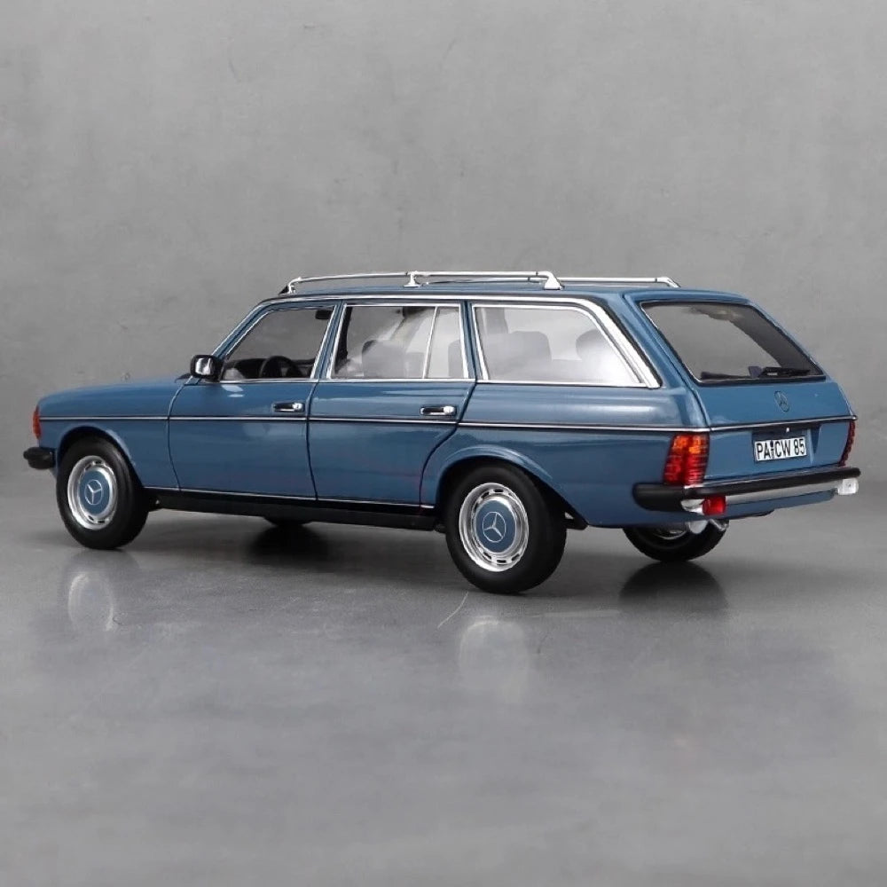 [Norev] 1:18 Mercedes-Benz 1980 200T T-Model S123 Estate blå modellbil Die-Cast