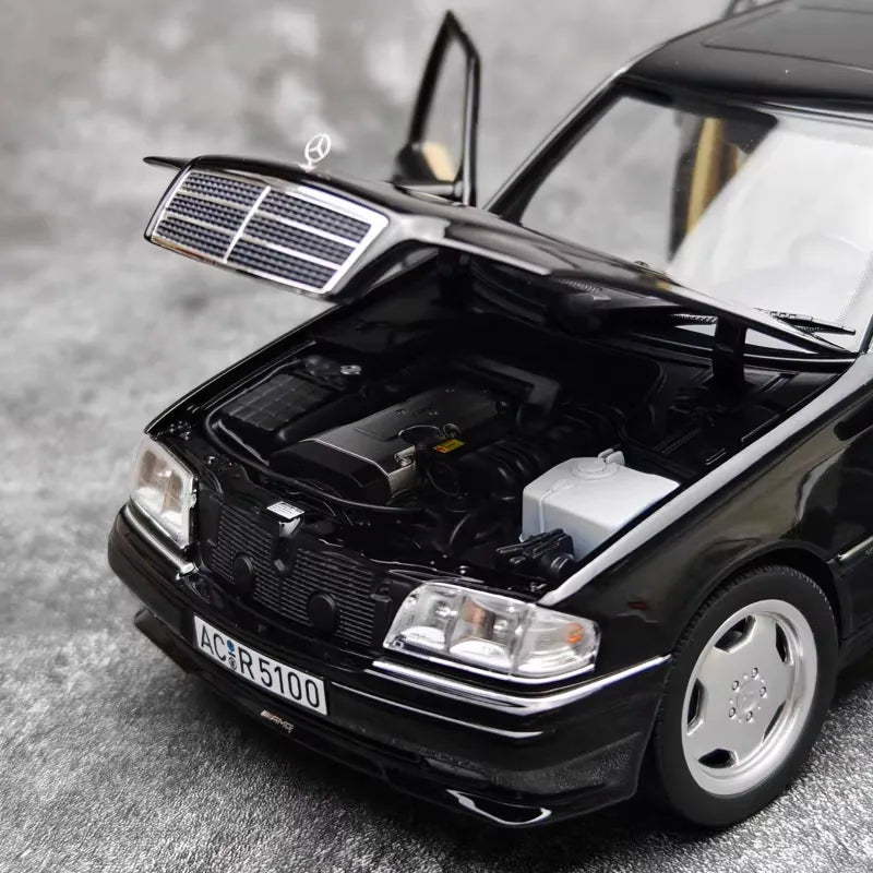 [Norev] 1:18 Mercedes-Benz 1993 C-Class W202 Black Model Car Die-Cast