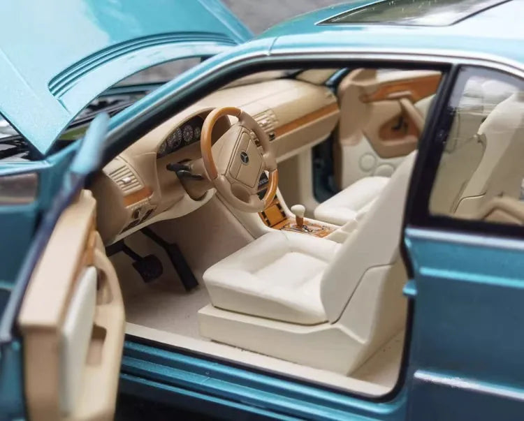 [Norev] 1:18 Mercedes-Benz 1997 CL600 Coupe Blue Model Car Die-Cast
