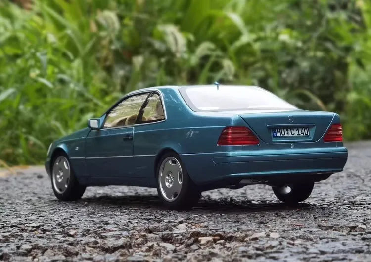 [Norev] 1:18 Mercedes-Benz 1997 CL600 Coupe Blue Model Car Die-Cast