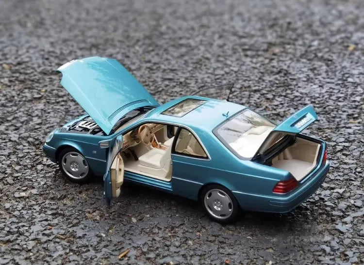 [Norev] 1:18 Mercedes-Benz 1997 CL600 Coupe Blue Model Car Die-Cast
