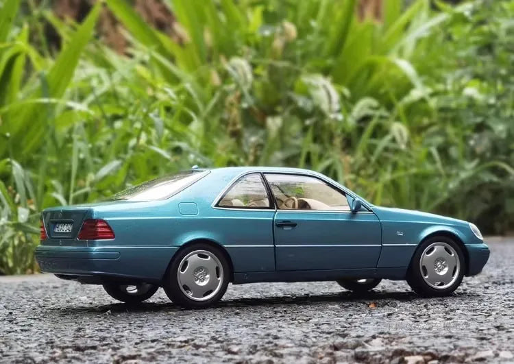 [Norev] 1:18 Mercedes-Benz 1997 CL600 Coupe Blue Model Car Die-Cast