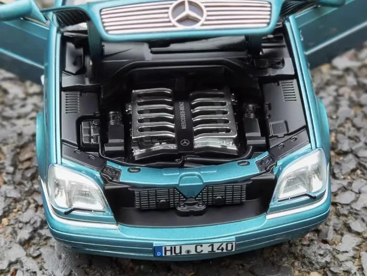 [Norev] 1:18 Mercedes-Benz 1997 CL600 Coupe Blue Model Car Die-Cast