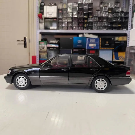 [Norev] 1:18 Mercedes-Benz 1997 S600 W140 Black Model Car Die-Cast