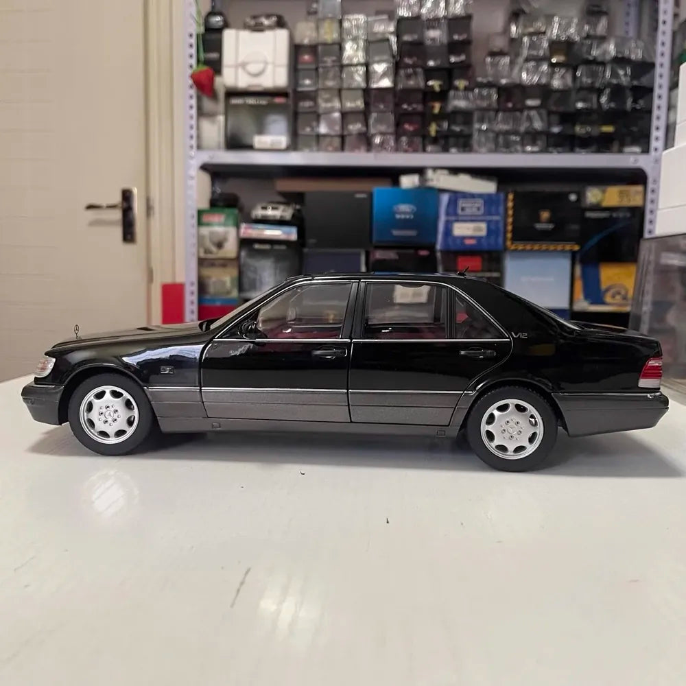 [Norev] 1:18 Mercedes-Benz 1997 S600 W140 noir voiture miniature Die-Cast