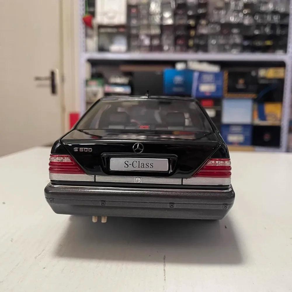 [Norev] 1:18 Mercedes-Benz 1997 S600 W140 Black Model Car Die-Cast