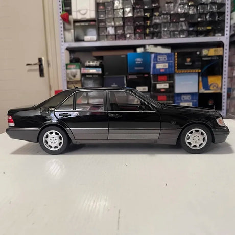 [Norev] 1:18 Mercedes-Benz 1997 S600 W140 Black Model Car Die-Cast