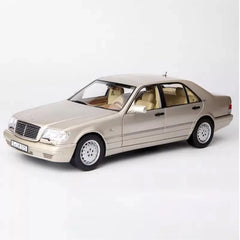 [Norev] 1:18 Mercedes-Benz 1997 S600 W140 Rose Gold Model Car Die-Cast