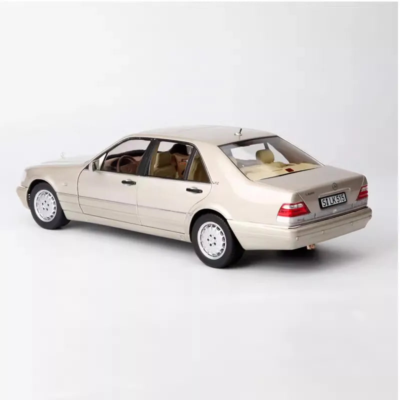 [Norev] 1:18 Mercedes-Benz 1997 S600 W140 Rose ou voiture miniature Die-Cast