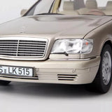 [Norev] 1:18 Mercedes-Benz 1997 S600 W140 Rose ou voiture miniature Die-Cast