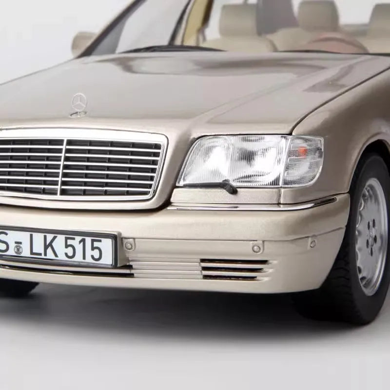 [Norev] 1:18 Mercedes-Benz 1997 S600 W140 Rose Gold Model Car Die-Cast